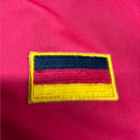 5sun Fifth Sun Futbol Track Jacket Germany Soccer Team  Full Zip Red Mens Small - Picture 3 of 10